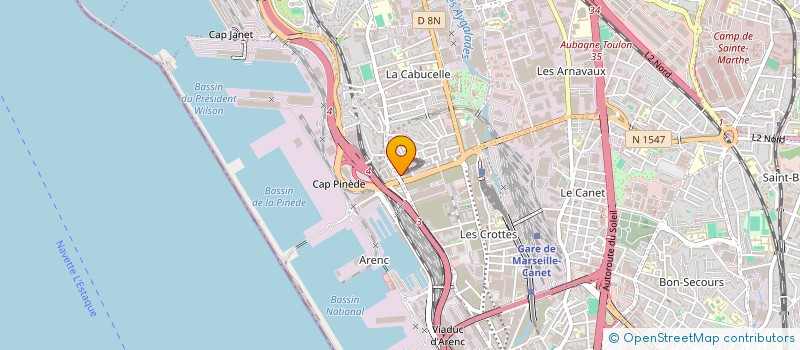 localisation de l'entreprise ENTREPRISE DE RAVALEMENT DE FACADE ET LOCATION D'ECHAFAUDAGE à MARSEILLE