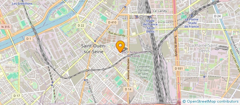 localisation de l'entreprise ENTREPRISE DE REHABILITATION ET RENOVATION INTERIEURE à SAINT-OUEN-SUR-SEINE