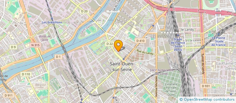 localisation de l'entreprise ENTREPRISE DE RENOVATION ET CONSTRUCTION à SAINT-OUEN-SUR-SEINE