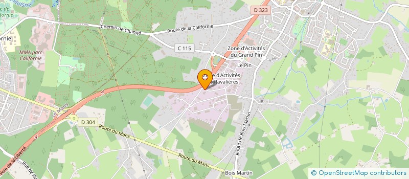 localisation de l'entreprise ENTREPRISE DE RESEAUX CENTRE LOIRE  CHANGE