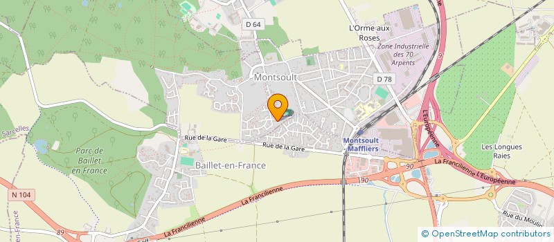 localisation de l'entreprise ENTREPRISE DE RESTAURATION ET RENOVATION IMMOBILIERE  DOMONT