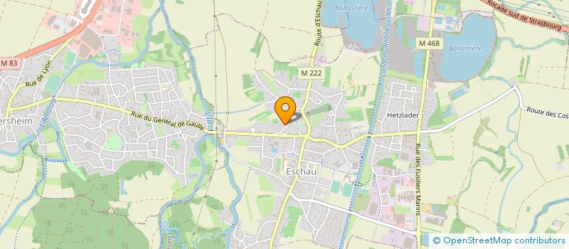 localisation de l'entreprise ENTREPRISE DE SANITAIRE ET CHAUFFAGE WENDLING  ESCHAU