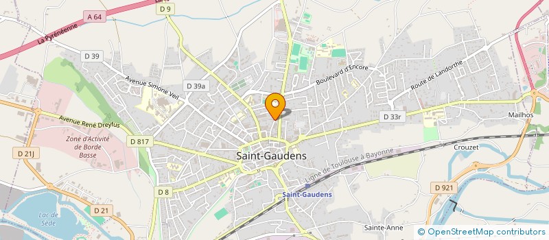 localisation de l'entreprise ENTREPRISE DE SERRURERIE METALLERIE à SAINT-GAUDENS
