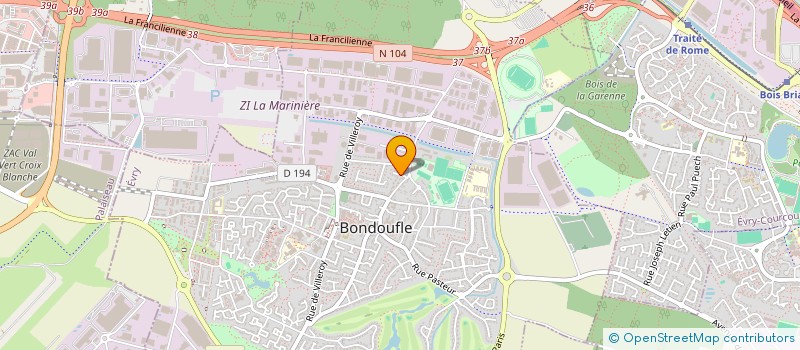 localisation de l'entreprise ENTREPRISE DE SERVICES à BONDOUFLE