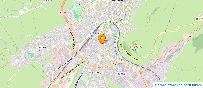 localisation de l'entreprise ENTREPRISE DE SERVICES A LA PERSONNE 15 à AURILLAC