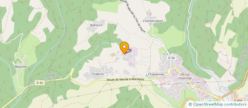 localisation de l'entreprise ENTREPRISE DE TRACAGE ET DE SIGNALISATION LOZERIENNE  MENDE