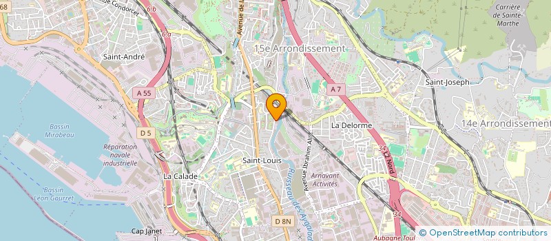 localisation de l'entreprise ENTREPRISE DE TRANSPORTS SILVIO DE LUCA à MARSEILLE