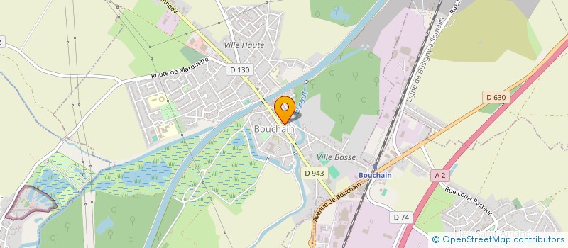 localisation de l'entreprise ENTREPRISE DE TRAVAUX BOUCHINOIS à BOUCHAIN