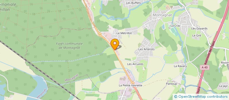localisation de l'entreprise ENTREPRISE DE TRAVAUX D'ISOLATION à MONTAGNAT