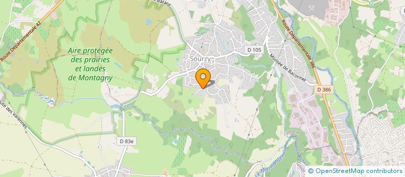 localisation de l'entreprise ENTREPRISE DE TRAVAUX DE METALLERIE  MONTAGNY