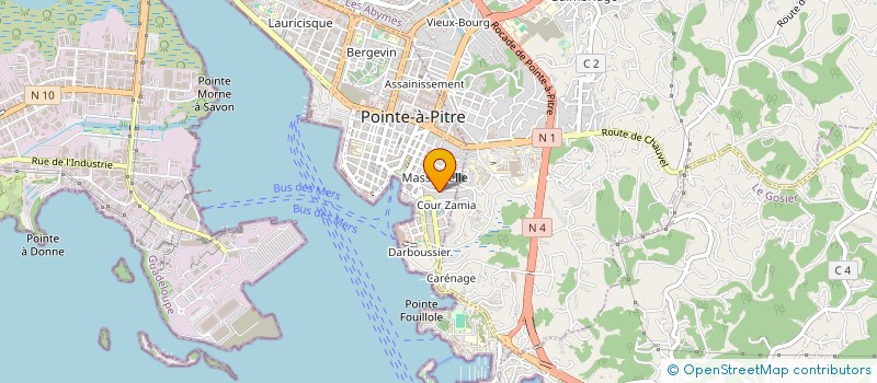 localisation de l'entreprise ENTREPRISE DE TRAVAUX DU BATIMENT à POINTE-A-PITRE