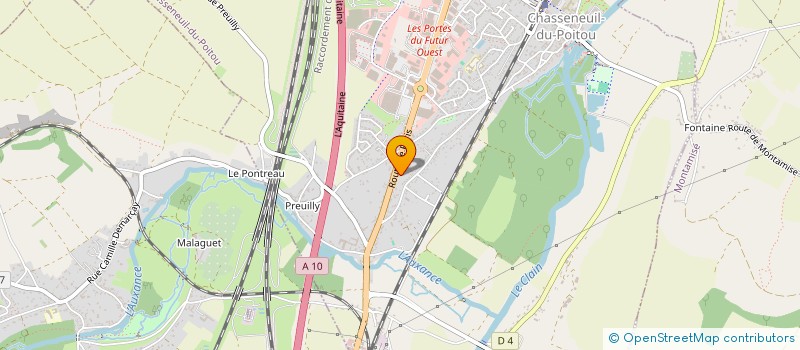 localisation de l'entreprise ENTREPRISE DE TRAVAUX DU BATIMENT DE LA VIENNE à CHASSENEUIL-DU-POITOU