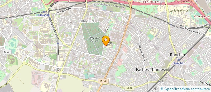 localisation de l'entreprise ENTREPRISE DE TRAVAUX DU NORD  LILLE