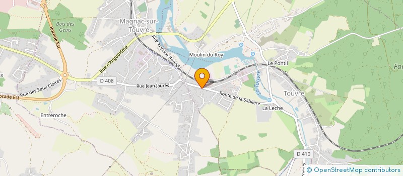 localisation de l'entreprise ENTREPRISE DE TRAVAUX ET DE LOCATION  TOUVRE