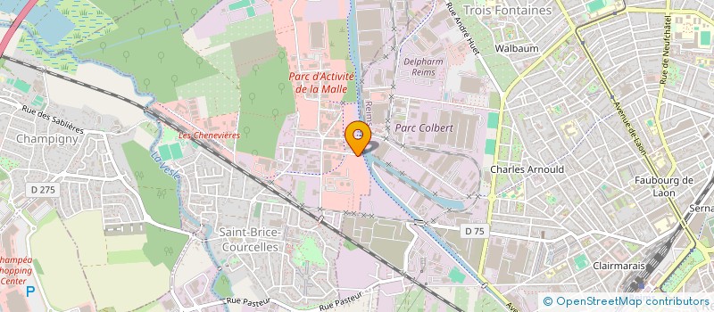 localisation de l'entreprise ENTREPRISE DE TRAVAUX FRANCAIS  SAINT-BRICE-COURCELLES