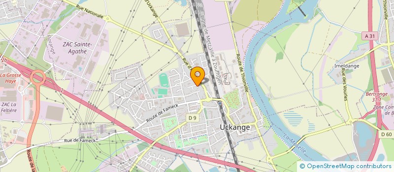 localisation de l'entreprise ENTREPRISE DE TRAVAUX INDUSTRIELS  UCKANGE