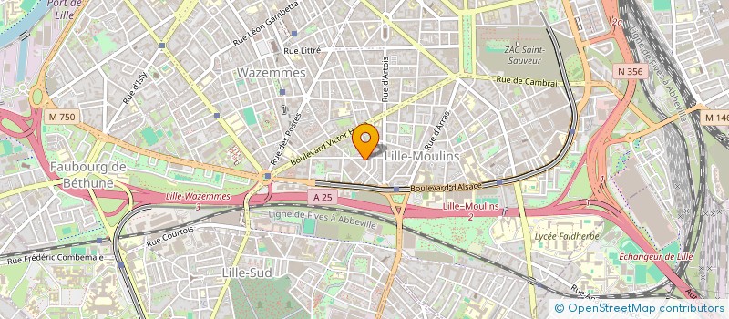 localisation de l'entreprise ENTREPRISE DE TRAVAUX INTERIEURS  LILLE