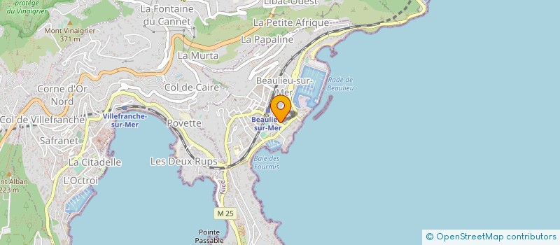 localisation de l'entreprise ENTREPRISE DE TRAVAUX PISANI  BEAULIEU-SUR-MER