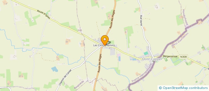 localisation de l'entreprise ENTREPRISE DE TRAVAUX PUBLICS DUVAL à OOST-CAPPEL