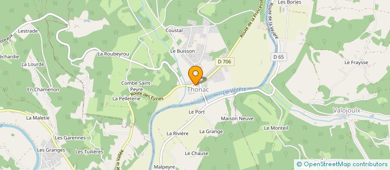 localisation de l'entreprise ENTREPRISE DE TRAVAUX PUBLICS ESTARDIER à SAINT-LEON-SUR-VEZERE