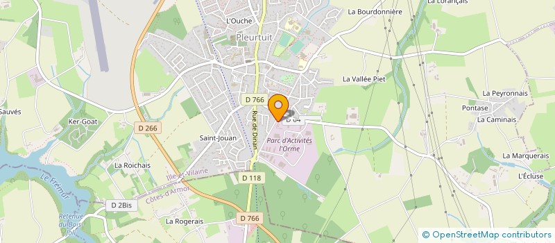localisation de l'entreprise ENTREPRISE DE TRAVAUX PUBLICS EVEN & CIE à PLEURTUIT