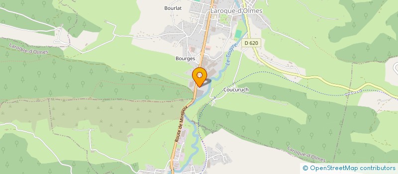localisation de l'entreprise ENTREPRISE DE TRAVAUX PUBLICS HUILLET à LAROQUE-D'OLMES