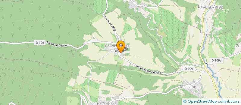 localisation de l'entreprise ENTREPRISE DE VALORISATION DU BOIS ET DE CHAUFFAGE à COLLONGES-LES-BEVY