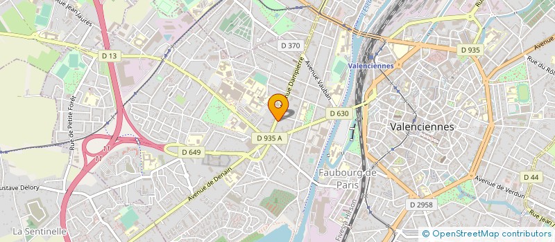 localisation de l'entreprise ENTREPRISE DEBRUYNE à VALENCIENNES