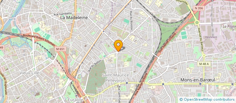 localisation de l'entreprise ENTREPRISE DEBUISSON à LILLE