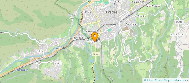 localisation de l'entreprise ENTREPRISE DEBUT à CODALET