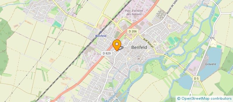 localisation de l'entreprise ENTREPRISE DEDE  BENFELD