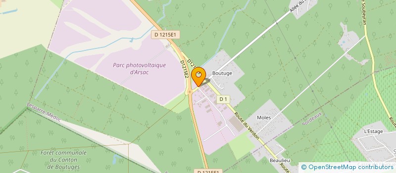 localisation de l'entreprise ENTREPRISE DEGAS  ARSAC