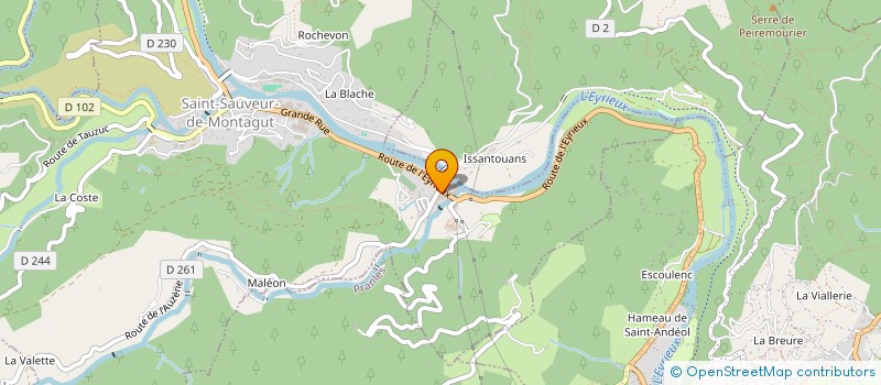 localisation de l'entreprise ENTREPRISE DEJOURS à SAINT-SAUVEUR-DE-MONTAGUT