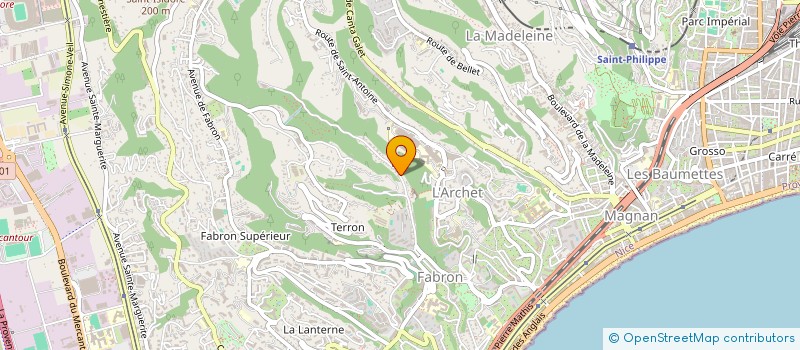 localisation de l'entreprise ENTREPRISE DELAN à NICE