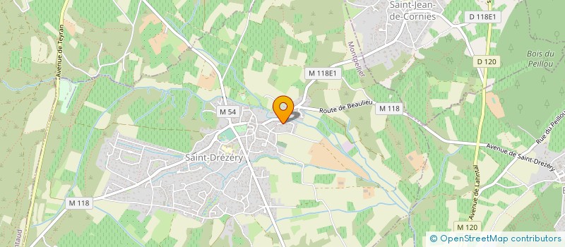 localisation de l'entreprise ENTREPRISE DELECROIX à SAINT-DREZERY