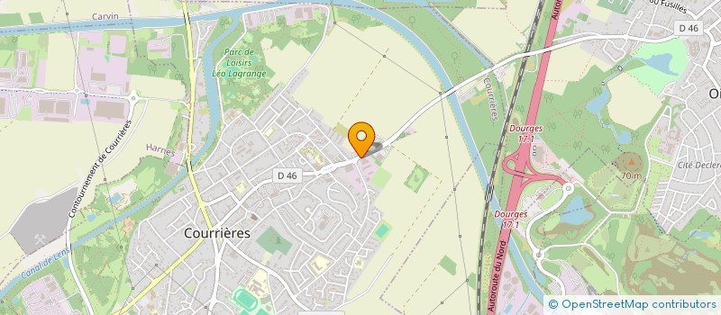 localisation de l'entreprise ENTREPRISE DELECROIX-STANCZYK à COURRIERES
