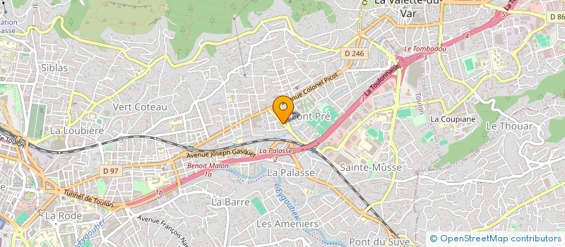 localisation de l'entreprise ENTREPRISE DELLA SORTE  TOULON