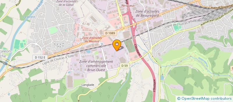 localisation de l'entreprise ENTREPRISE DELON  BRIVE-LA-GAILLARDE