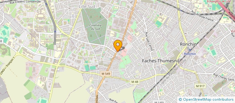 localisation de l'entreprise ENTREPRISE DELPORTE à FACHES-THUMESNIL