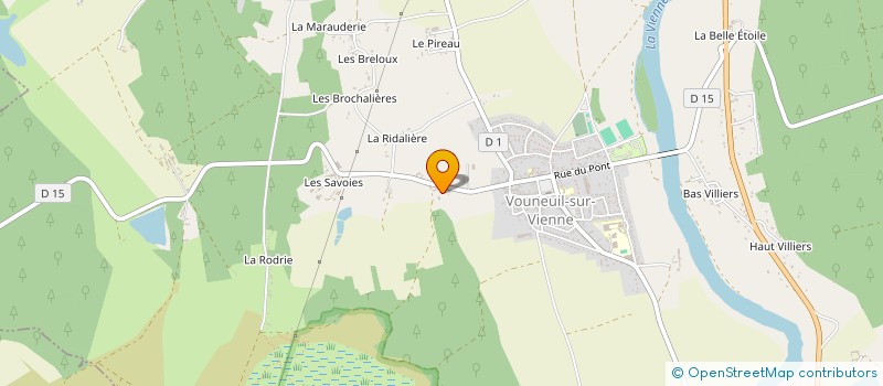 localisation de l'entreprise ENTREPRISE DENIS PATRICK à VOUNEUIL-SUR-VIENNE