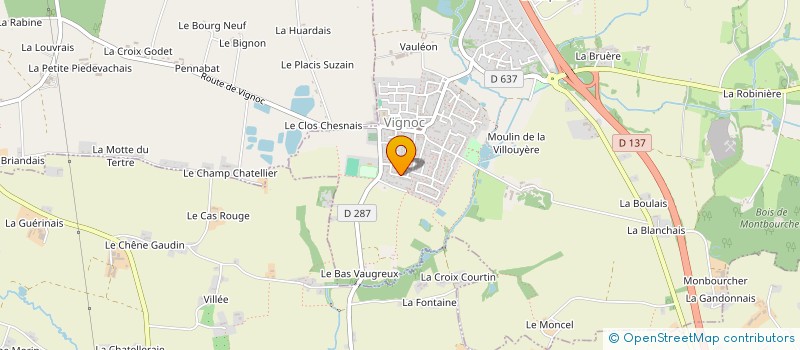 localisation de l'entreprise ENTREPRISE DENOUAL à HEDE-BAZOUGES