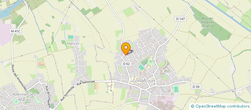 localisation de l'entreprise ENTREPRISE DES LIONS  GONDECOURT