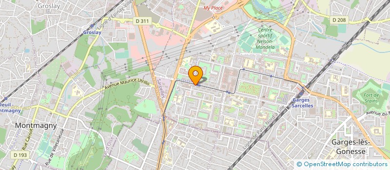 localisation de l'entreprise ENTREPRISE DES TRAVAUX ET SERVICES à SARCELLES