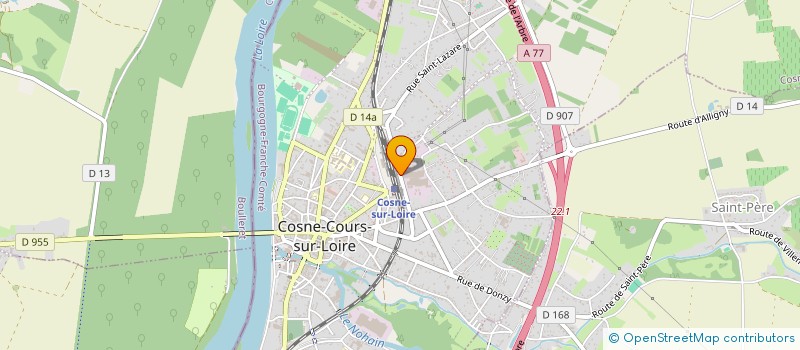localisation de l'entreprise ENTREPRISE DESBOIS à COSNE-COURS-SUR-LOIRE