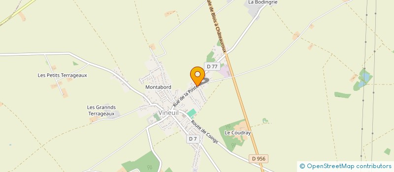 localisation de l'entreprise ENTREPRISE DESCOUTURES à VINEUIL