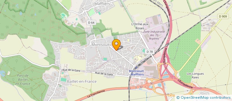 localisation de l'entreprise ENTREPRISE DIACONU GHEORGHITA REVETEMENT DES SOLS ET MURS  MONTSOULT