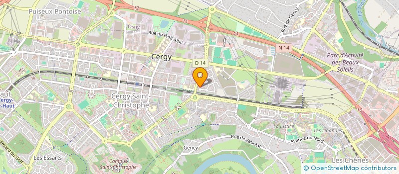 localisation de l'entreprise ENTREPRISE DIAS LAGE SARL à CERGY