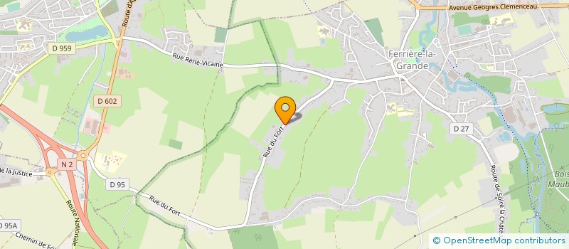 localisation de l'entreprise ENTREPRISE DIEVART  FERRIERE-LA-GRANDE