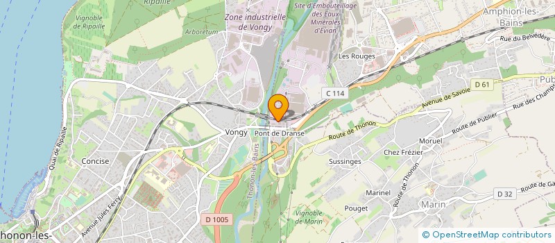 localisation de l'entreprise ENTREPRISE DIEZ CARRELAGE à PUBLIER