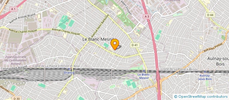 localisation de l'entreprise ENTREPRISE DODA à LE BLANC-MESNIL